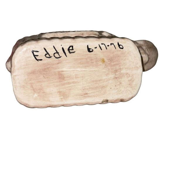 Vintage 1976‎ Handmade Ceramic Elephant Vase Decor - Picture 3 of 10